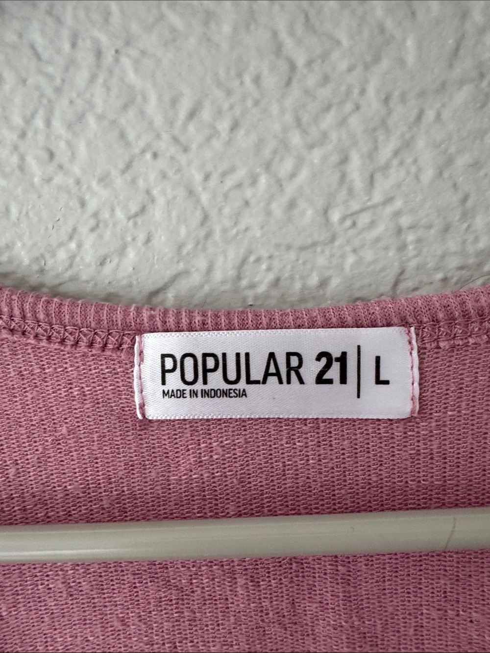 Pink Ribbed Henley Crop Top - Picture 2 of 3